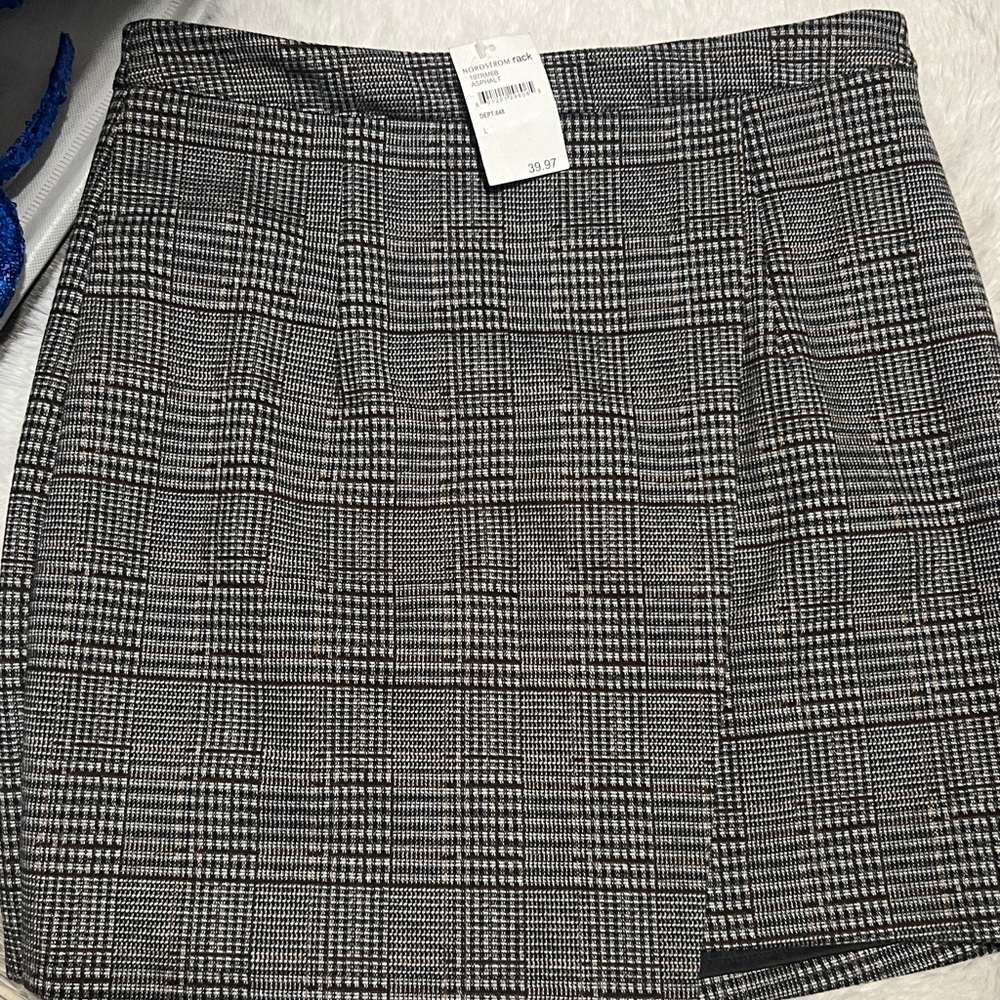 Heartloom Black and White Checkered Skirt